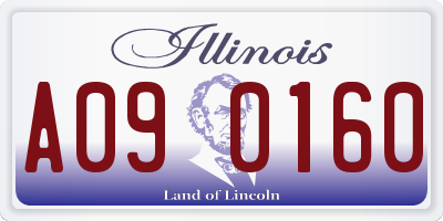 IL license plate A090160
