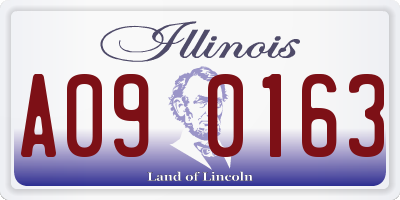 IL license plate A090163
