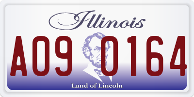 IL license plate A090164