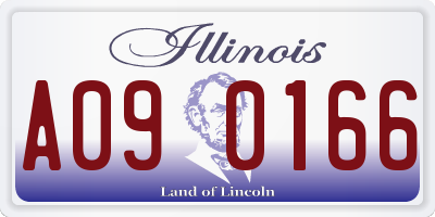 IL license plate A090166