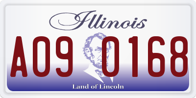 IL license plate A090168
