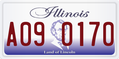 IL license plate A090170
