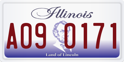 IL license plate A090171