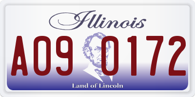 IL license plate A090172