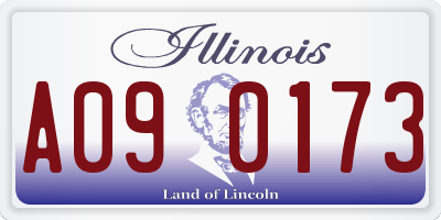 IL license plate A090173