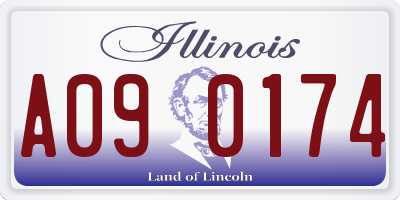 IL license plate A090174