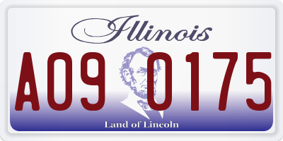 IL license plate A090175