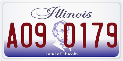 IL license plate A090179