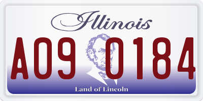 IL license plate A090184