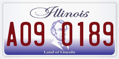 IL license plate A090189
