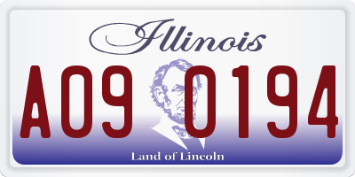 IL license plate A090194