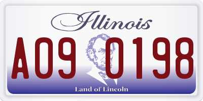 IL license plate A090198