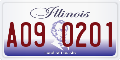 IL license plate A090201