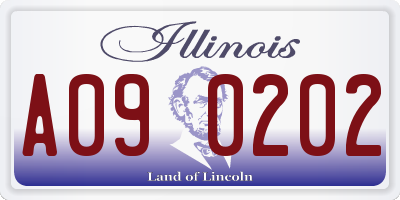 IL license plate A090202
