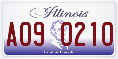 IL license plate A090210