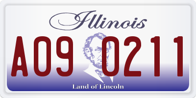 IL license plate A090211