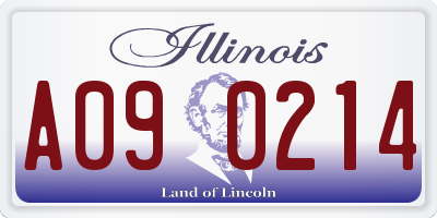 IL license plate A090214