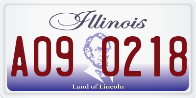 IL license plate A090218