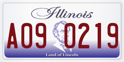 IL license plate A090219