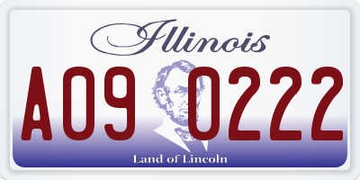 IL license plate A090222