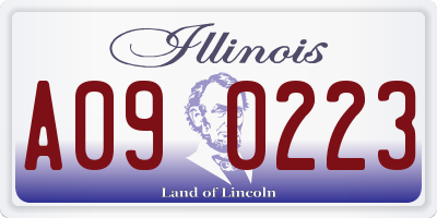 IL license plate A090223
