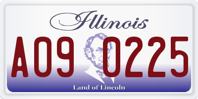 IL license plate A090225