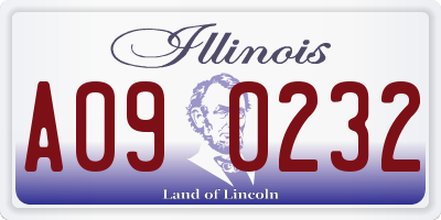 IL license plate A090232
