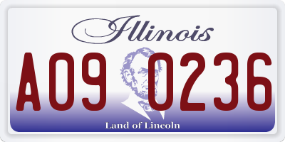 IL license plate A090236