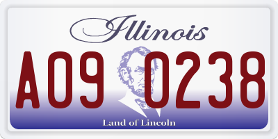 IL license plate A090238