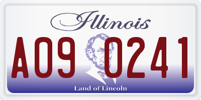 IL license plate A090241