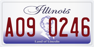 IL license plate A090246