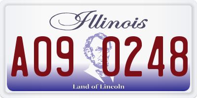IL license plate A090248