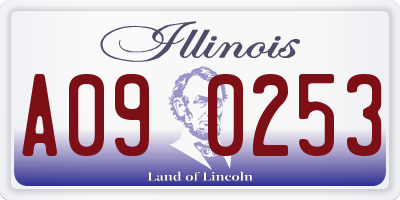 IL license plate A090253