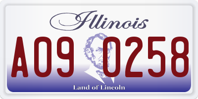 IL license plate A090258