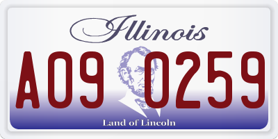 IL license plate A090259