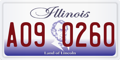 IL license plate A090260