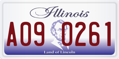 IL license plate A090261