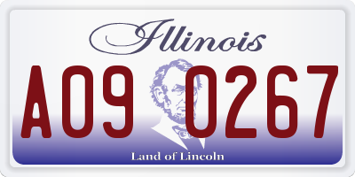 IL license plate A090267