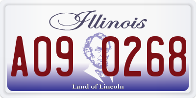 IL license plate A090268