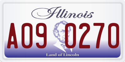 IL license plate A090270