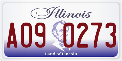 IL license plate A090273