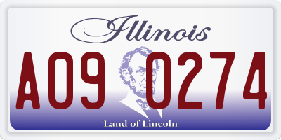 IL license plate A090274