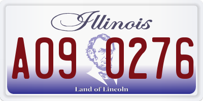 IL license plate A090276