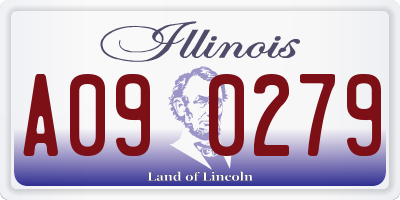 IL license plate A090279