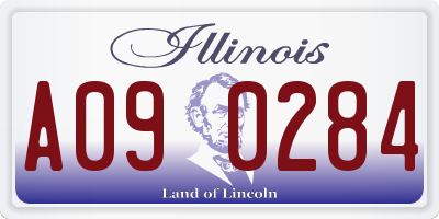 IL license plate A090284