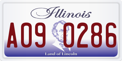 IL license plate A090286