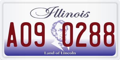 IL license plate A090288