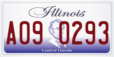 IL license plate A090293