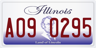 IL license plate A090295