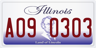 IL license plate A090303